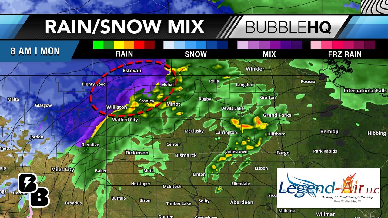 Summer’s over: rain tonight, 40s Monday, snowflakes possible up northwest